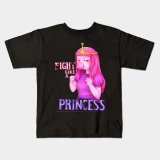 fight like a princess (Princess Bubblegum - Adventure Time) Kids T-Shirt